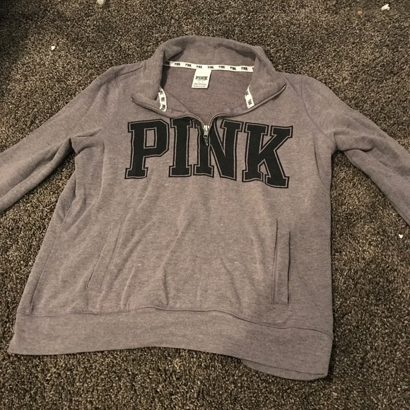 PINK Victoria's Secret Tops - Pink 1/4 zip